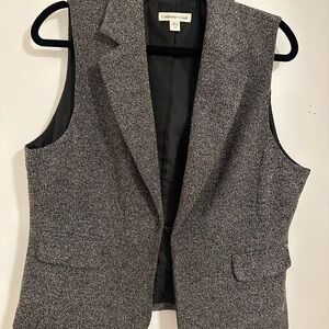 Coldwater Creek Women's Charcoal Tweed Vest